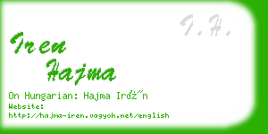 iren hajma business card